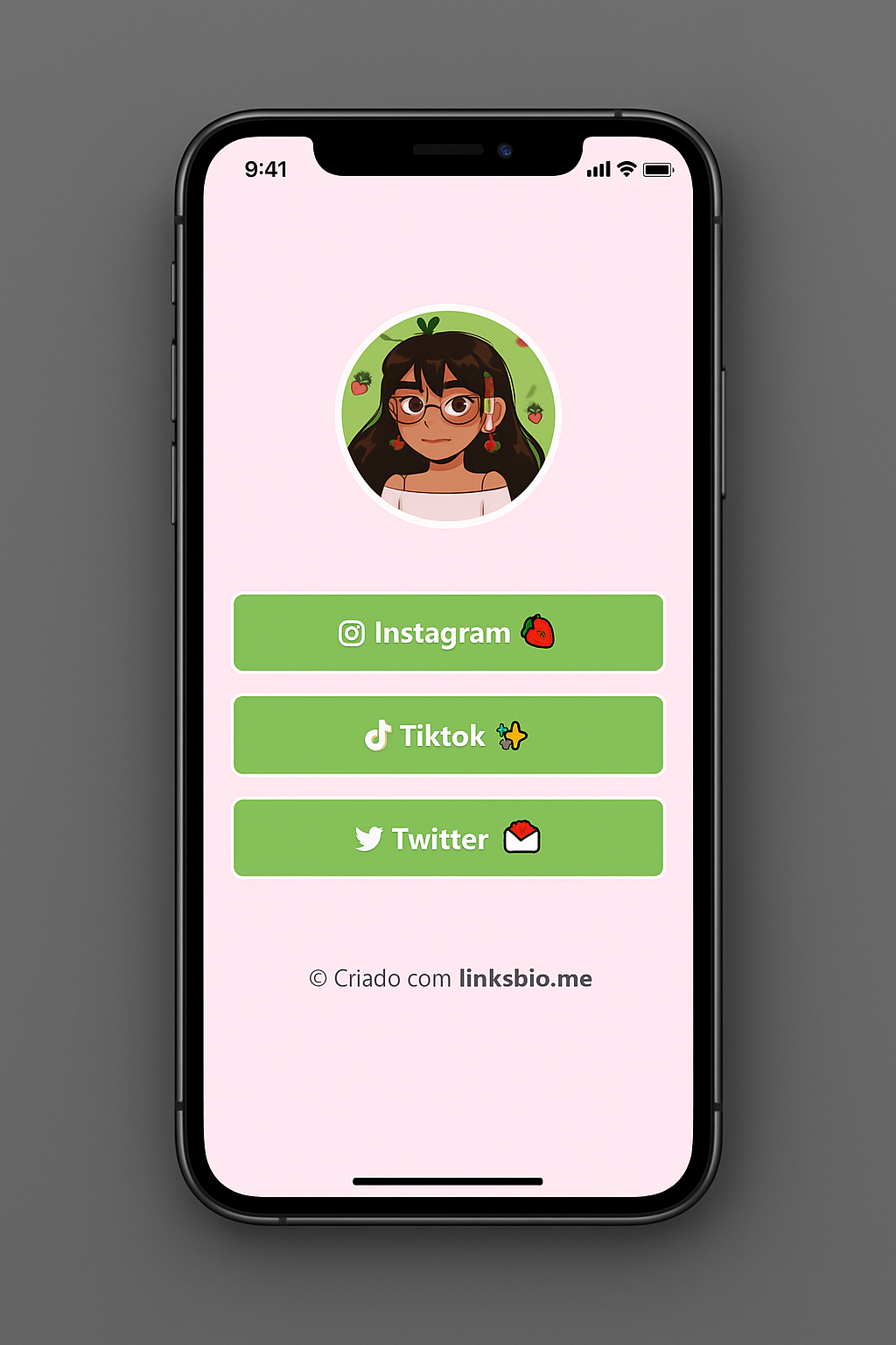 Exemplo de página de links 1